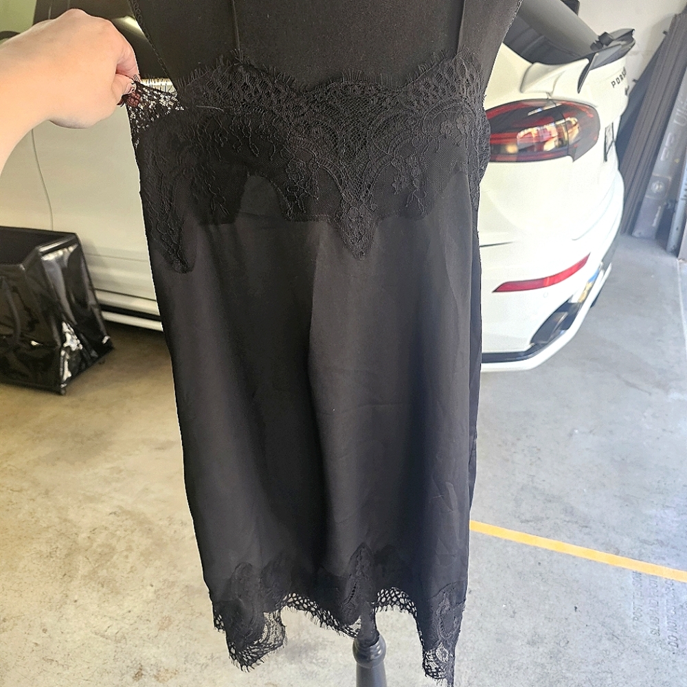 Black Lace Slip Dress 🏷 NWT